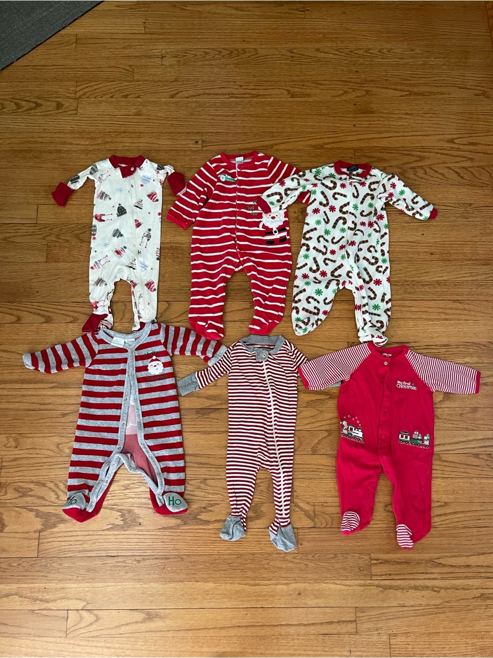 Burt’s Bees and Vintage Christmas Onesie pajamas